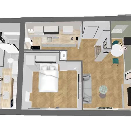 Appartchic - Appartement Standing - Plein Centre & Parking Prive Créon エクステリア 写真